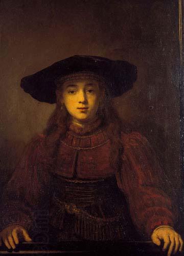 REMBRANDT Harmenszoon van Rijn The Girl in a Picture Frame,